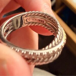 David Yurman Silver Twisted Ring
